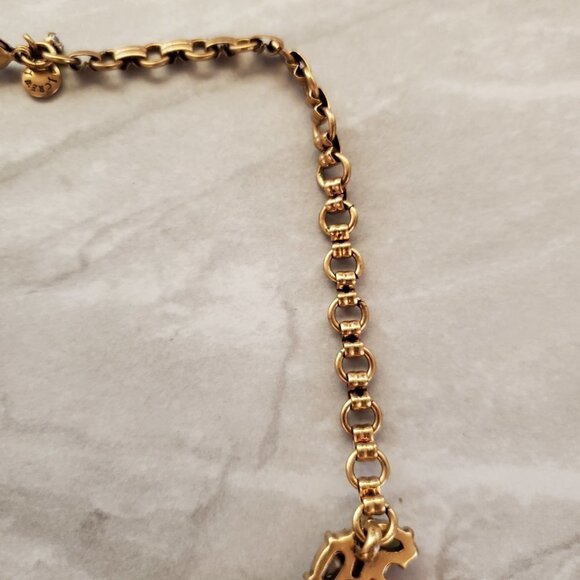 💖 J.Crew RARE HTF Antique Rhinestone Crystal Cluster Statement Necklace 💖 - Picture 12 of 16